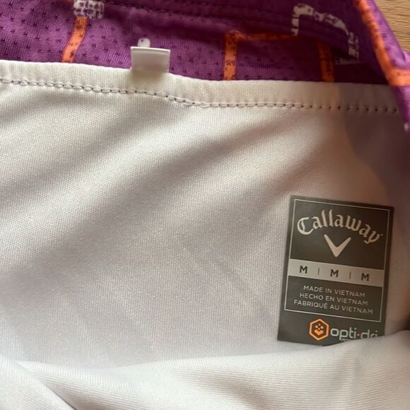 Callaway Purple Geometric Golf Skirt size M C16 - Picture 3 of 4